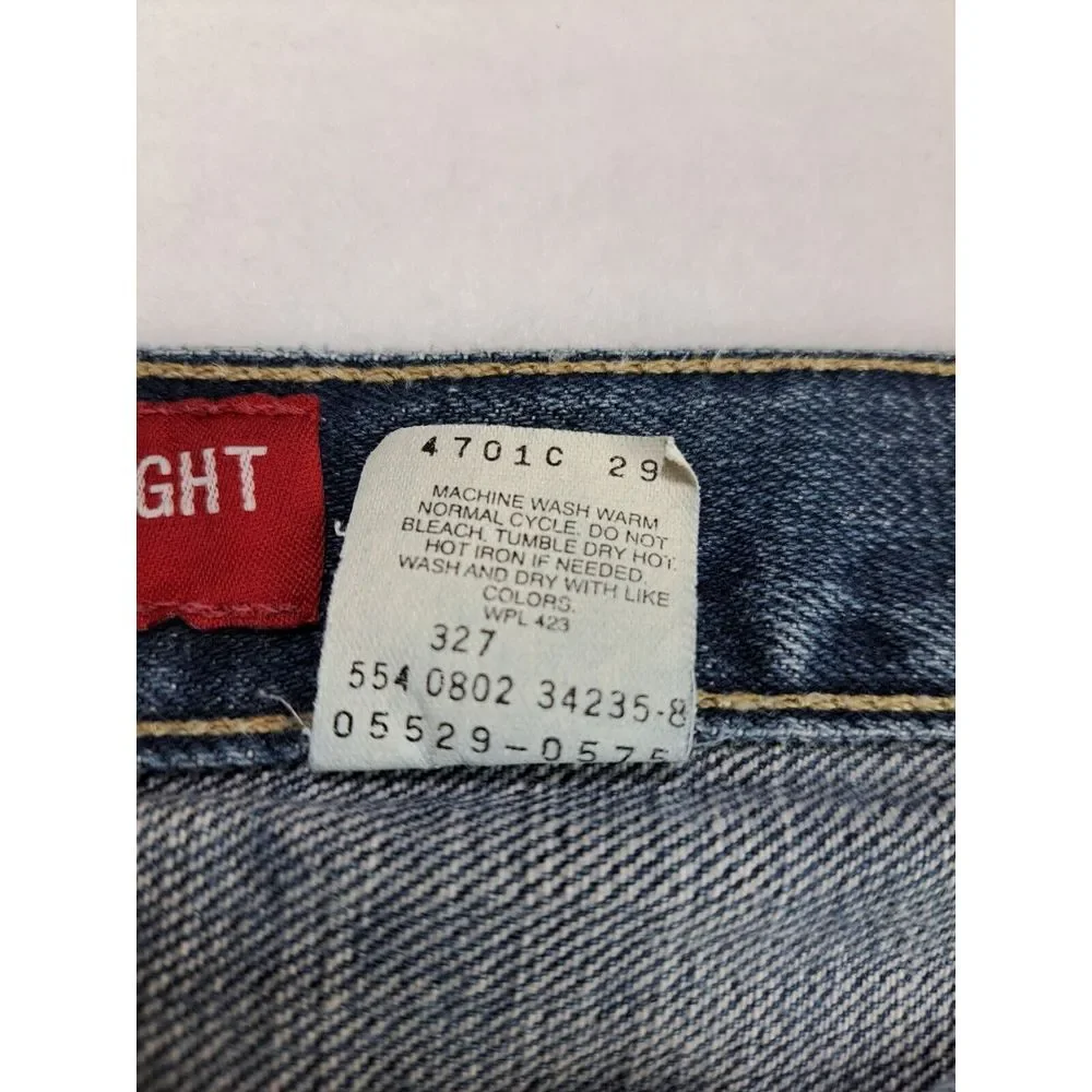 Vintage Levis 529 Low Rise Straight Leg‎ 38x32 ACT 39 Jeans 2002 Y2K Made in USA